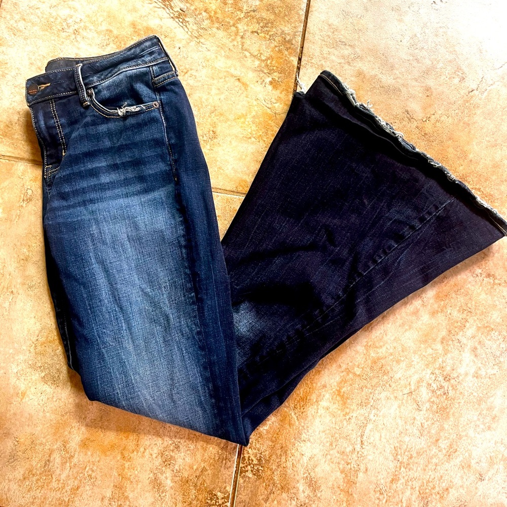 Buckle Black flare jeans